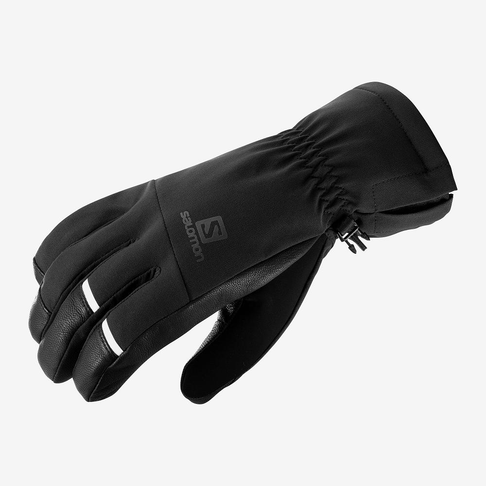 Salomon Singapore Mens Gloves - PROPELLER DRY M Black | 03825-UGWZ